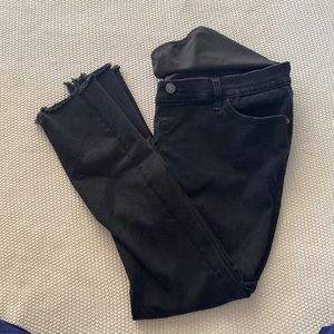 Abercrombie black maternity jeans
